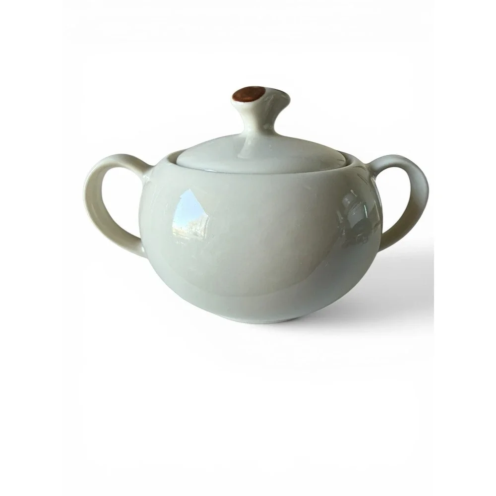 MCM Winfield True Porcelain Dragon Flower‎ Covered Sugar Bowl w/ Lid USA